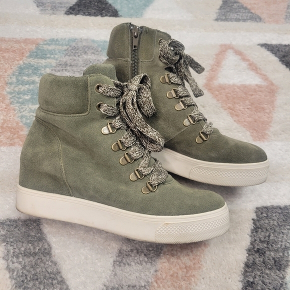 Steve Madde Wedge Platform Sneakers Size 7.5 - Picture 1 of 12